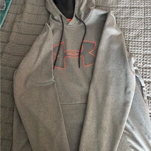 Under Armour Gray and Red Men's Hoodie